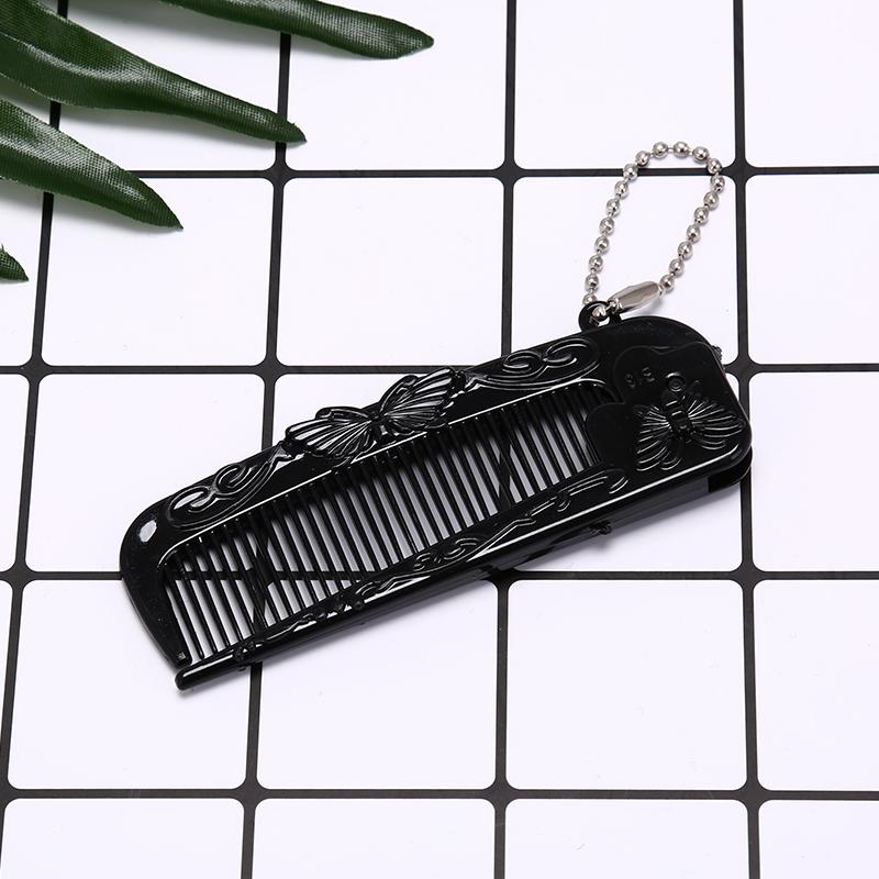 1 шт. Портативная расческа-щетка для волос Heychain Складная массажная расческа Антистатическая расческа для волос