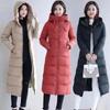 Winter Women Plus Size Long Straight Coat Casual Down Jackets Slim Remove Hooded Parka Oversize Outwear