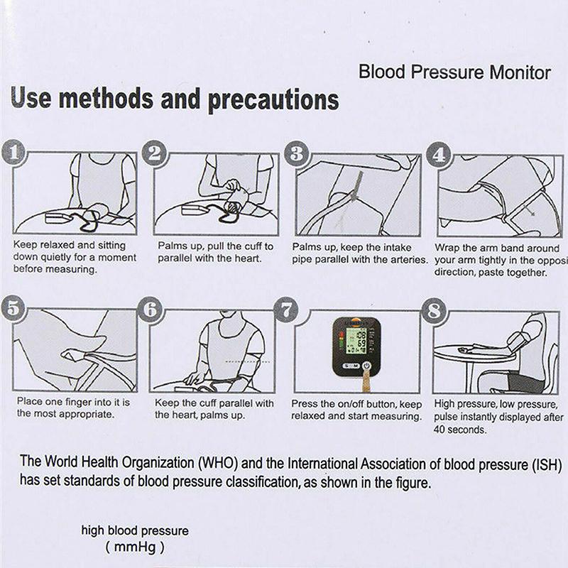 Цифровая автоматическая электронная умная машина для измерения артериального давления, манжета на плечо