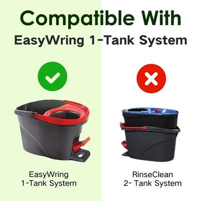 Насадка для швабры с отжимом со скребком для пола и насадкой-метелкой из шенилла для швабры с отжимом Vileda / O-Cedar, сменная насадка для швабры с отжимом