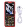 4G Seniors Phone 2.6 Inch Super Slim Large Capacity Battery Double Flashlight Big Buttons Cell Phone Red