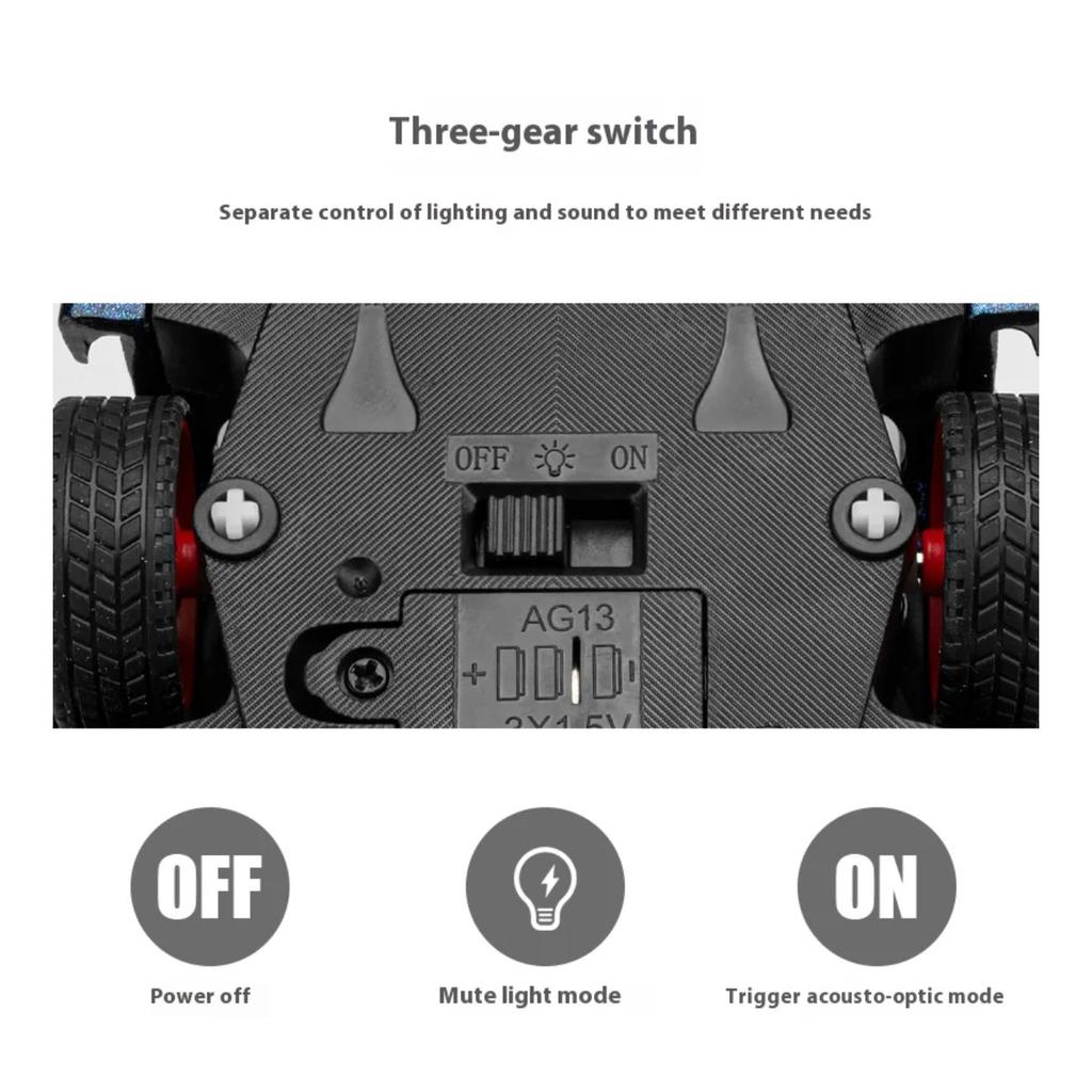 Simulation 1/24 Apollo EVO Plating Alloy Car  Sound and Light Children's Toy Car  Sports Car Model Collection Ornament Gift