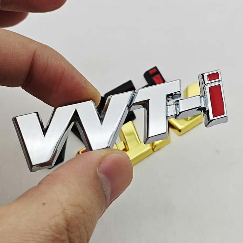 3D Metal VVTI Emblem Rear Trunk Car Sticker Fender Badge Decal For TOYOTA VVT-i Camry COROLLA YARiS Rav4 PRIUS Auto Accessories