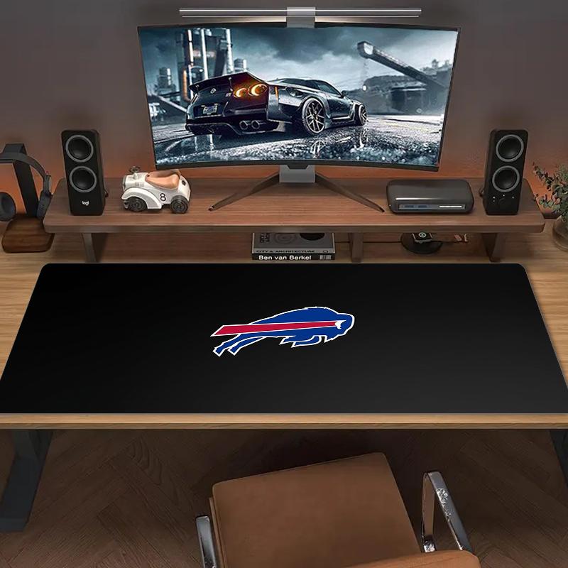 Buffalo Bills Mouse Pad Large Gaming Table Cushion Nonslip Laptop Tablet Big Mousepad Xxl Mat Mini Pc Playmat With Lock Edge