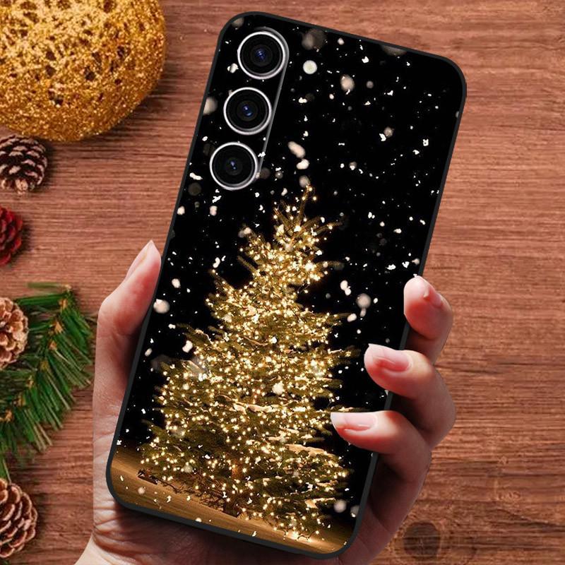 Рождественская расписная обложка для Samsung Galaxy S25 Ultra S25Plus Чехол Силиконовый Мягкий Фундас для Samsung S25 Plus Чехол для телефона s 25