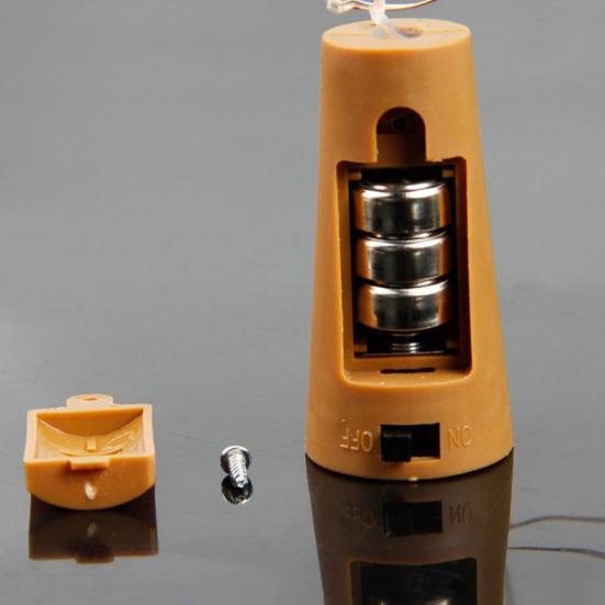 Pleasure Holiday 15/20 LED Wine Bottle Cork Lights Silver Wire for Wedding Festival Party Decor