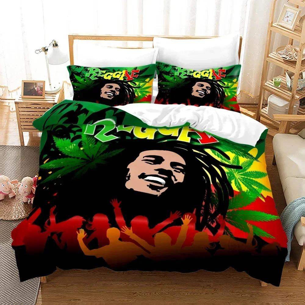 Bob Marley Singer 3D NEW Duvet Cover Pillowcase Bedding Set Adult Boy Girl Bedroom Decoration Children Single Double Large