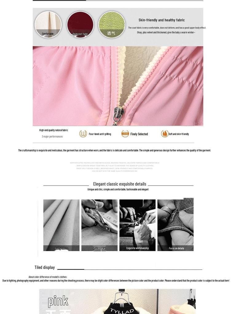 Модная детская флисовая куртка-бомбер с толстой подкладкой на осень/зиму 2025