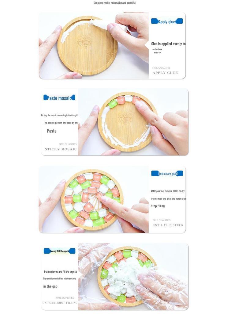 DIY Creative Mosaic Toy Kit with Crystal Beads for Girls