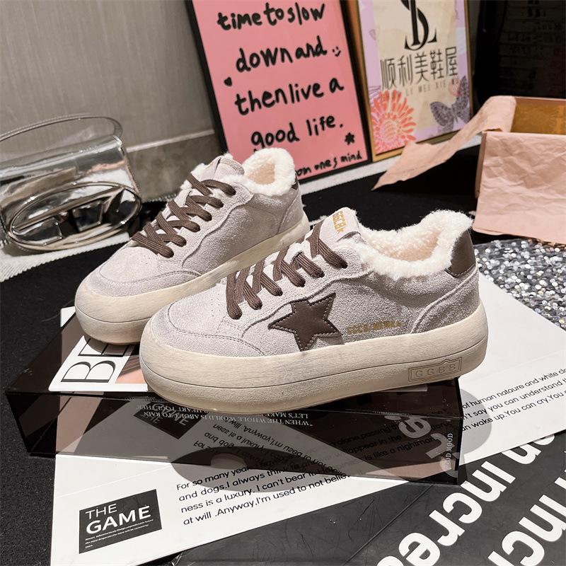 Южная Корея Дондэмун шнуровка старые грязные маленькие грязные туфли звезда волосы волосы туфли хлебные туфли повседневные туфли кеды женская обувь