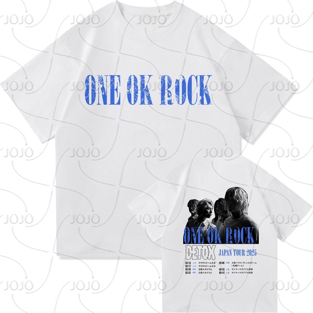 One Ok Rock DETOX Tour 2025 TShirt Fashion Men/women Clothing Vintage Harajuku Quick Drying Clothes Punk T-Shirts