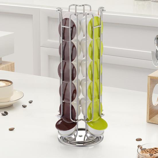 Подставка для кофейных капсул для Nespresso Vertuoline с возможностью вращения на 360 градусов, большая емкость