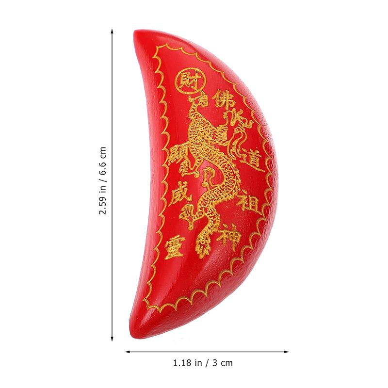 Священные кубки Деревянные гадания Священные кубки Чашки Инь и Ян Принадлежности для гадания