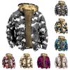 Men's Camouflage Print Jacket Men's Spring And Autumn Casual Trend Zipper Hooded Jacket