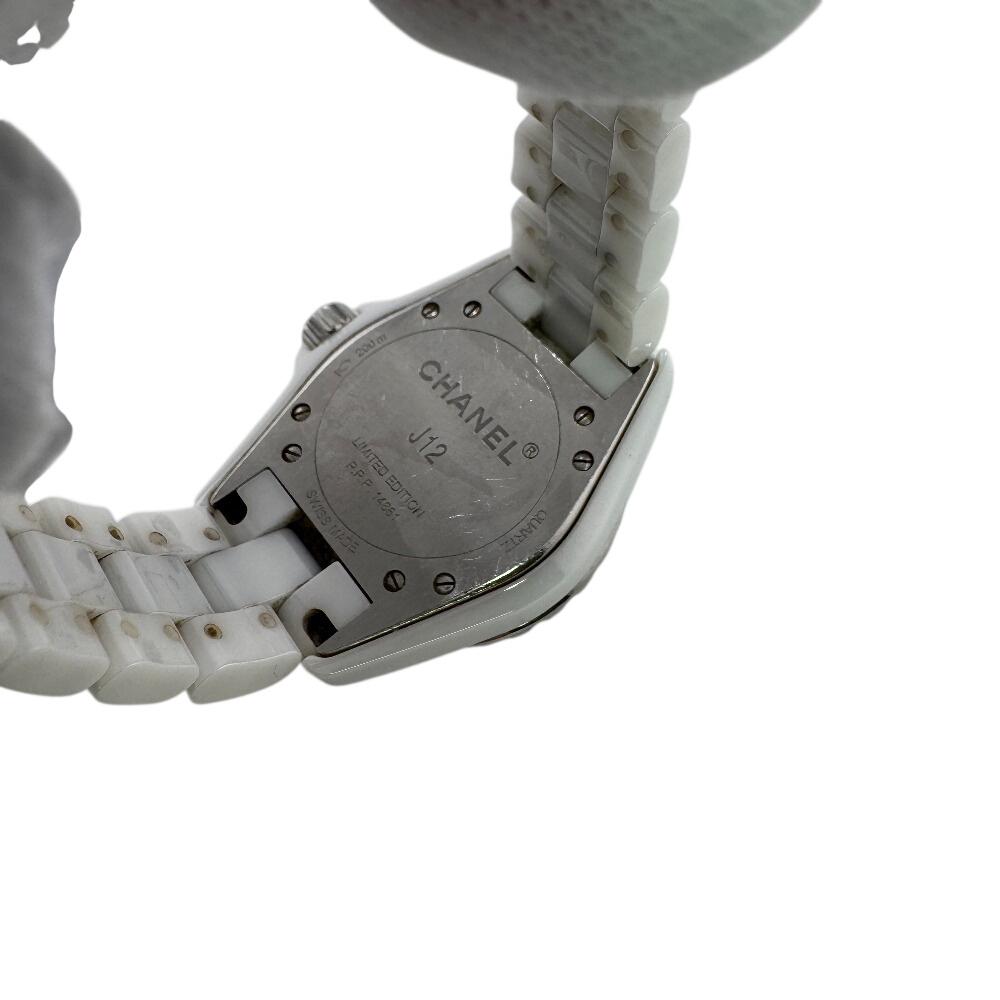 CHANEL Limited to 2000 Blue light Stainless Steel J12 H3826 Watches white Stainless Steel Women Used