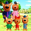 5 шт./комплект Русский Мультфильм Аниме 3 Кошки Фигурки Действия Игрушки Счастливый Котенка TpnkoTa Модель Ребенок Рождественские Подарки Уникальный Декор для Дома