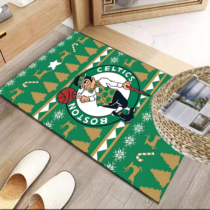 Celtics Logo Carpet, Kitchen Rugs, Yoga Mat, Non-Slip Mats, Rug for Bathroom, Living Room bedroom, Camping Rugs Christmas Gift
