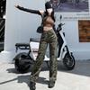 Рабочие брюки в стиле ретро-камуфляж для женщин, уличные хип-хоп, весна и лето, новые свободные повседневные женские джинсы