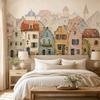 Акварельные обои с изображением голландского town wall mural, домик, скандинавский декор для дома, стена-фон для спальни, требуется клей, не самоклеящиеся