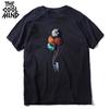 COOLMIND 100% Cotton Moon Print Men T Shirt Casual Summer Short Sleeve Men Tshirt Loose t-shirt Male Tee Shirts Mo0154