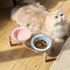 Protect Cervical Spine Cat Bowl with Acrylic Stand Cat Drinking Feeding Bowl  Cat Accessories