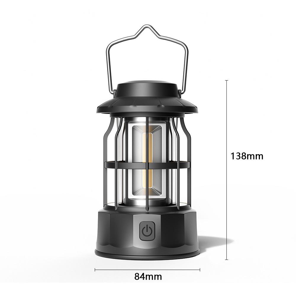 Rechargeable Retro Camping Light: Outdoor Hanging, Handheld Tent Illumination
