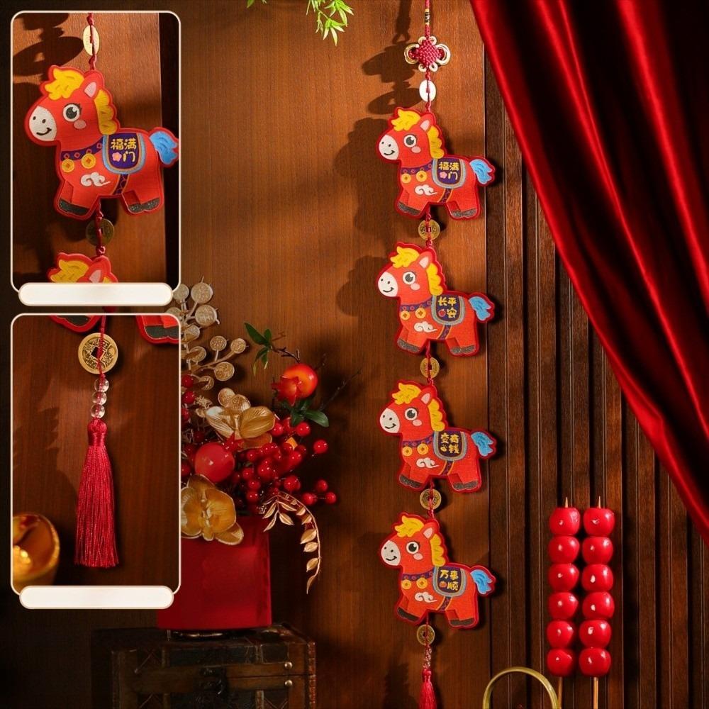 Horse Year Chinese New Year Decoration Cartoon Festive Hanging Ornaments  Entry Door