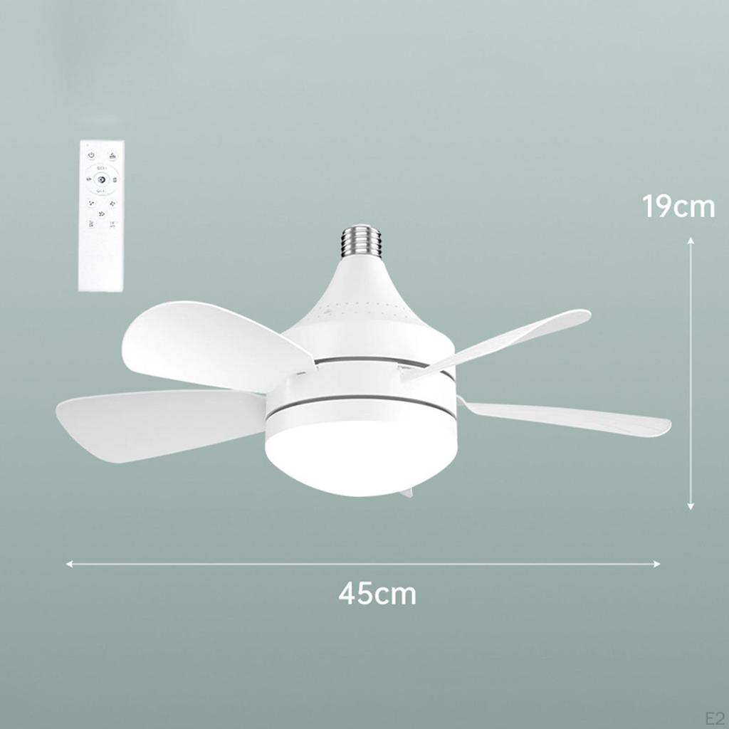 18-дюймовый потолочный вентилятор с подсветкой и пультом дистанционного управления, регулируемая скорость ветра, затемняющий свет(Белый, Теплый,