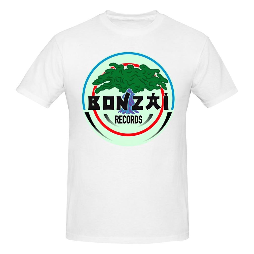 Bonzai Records Full Of Cotton Feeling Tshirt Fresh And Versatile Versatile Colors Tees