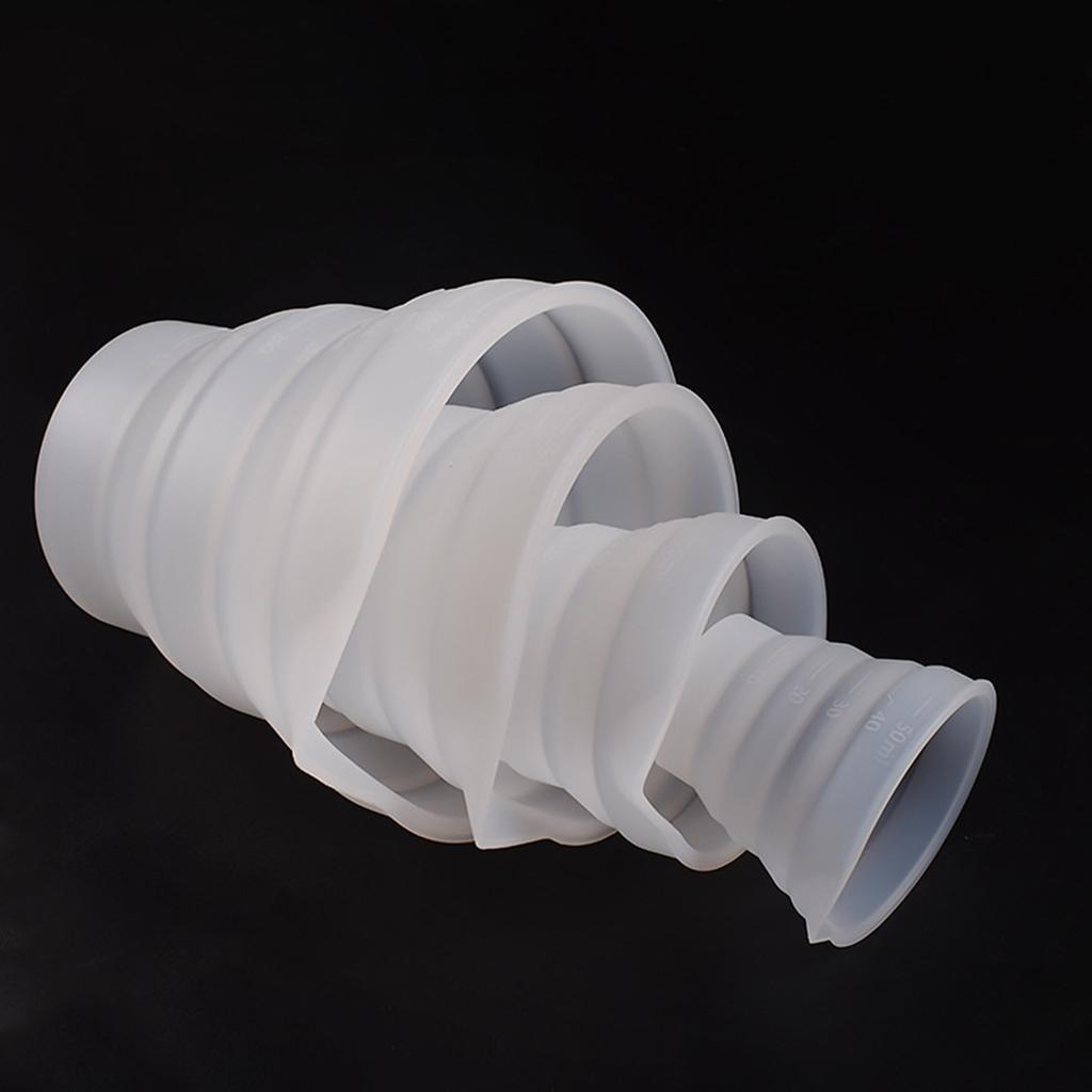 Складная силиконовая форма для мерного стакана, складной стакан, форма для литья эпоксидной смолы, инструмент для изготовления ювелирных изделий своими руками для искусства и ремесел из смолы