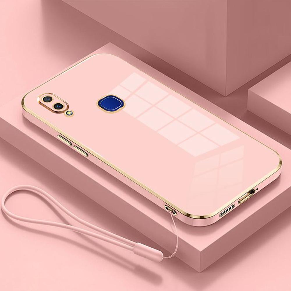 Для Vivo Y11 2019 Чехол Роскошное Квадратное Покрытие Vivo 1906 Y12i Чехол для Телефона Ударопрочная Силиконовая Задняя Крышка Fundas