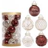 Christmas Ball Set Ornaments 25PCS for PET Painted Christmas Tree Party 2.36" Shatterproof Festive Decor Home New Year Accessory