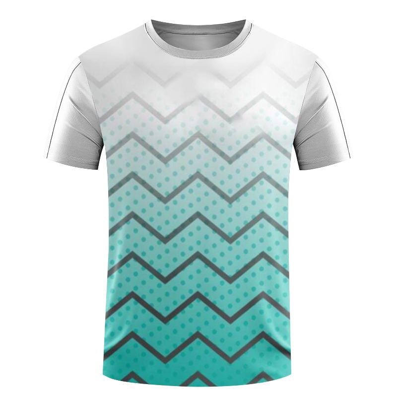 Новая дышащая одежда для настольного тенниса, мужская быстросохнущая футболка с 3D-принтом, тренировочная одежда для мальчиков с круглым вырезом, спортивная одежда больших размеров