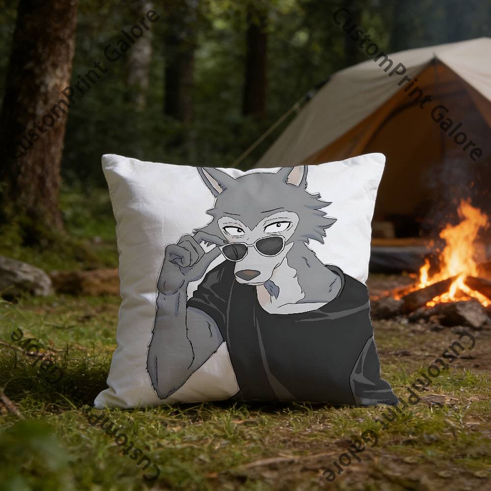 LLegoshi BBeastars Square Throw Pillow Cover Multiple Sizes Soft for Sofa Bedroom Living Room Home Decorative