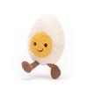Funny Boiled Egg Plush Toy, Cute Foodie Series Stuffed Animal, Soothing Companion for Kids, Boys Girls Birthday Gift