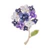 Delicate Rhinestone Oil Drop Flower Brooch, Temperament High-End Clothing Accessories