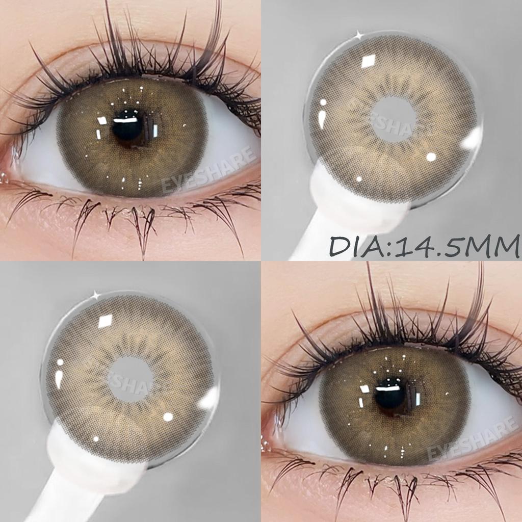 Eyeshare 2 шт. модные новые стильные синие цветные контактные линзы для глаз коричневые цветные контактные линзы для вечеринок блеск для глаз ежегодное использование