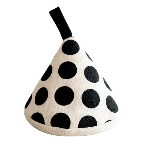 Треугольная хлопковая крышка ручки кастрюли. Жаропрочная точечная печать. Устойчивая к ожогам подвесная петля. Толстая мини-кухонная сковорода. Крышка сковороды. Ручка-держатель. Рукав.