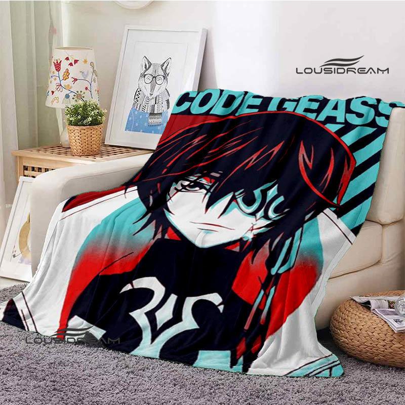 Code Geass Anime Printing Blanket Children's Warmth, Comfortable Blanket, Home Travel Blanket Fashion Birthday Gift
