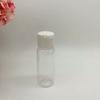 Transparent 30ml Refillable Bottles Flip Top Containers Round Plastic Bottle 1oz Dispensing Bottle