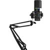 MIC ARM RGB Cardioid Microphone with Mounting Arm for Recording and Podcasting Streaming,