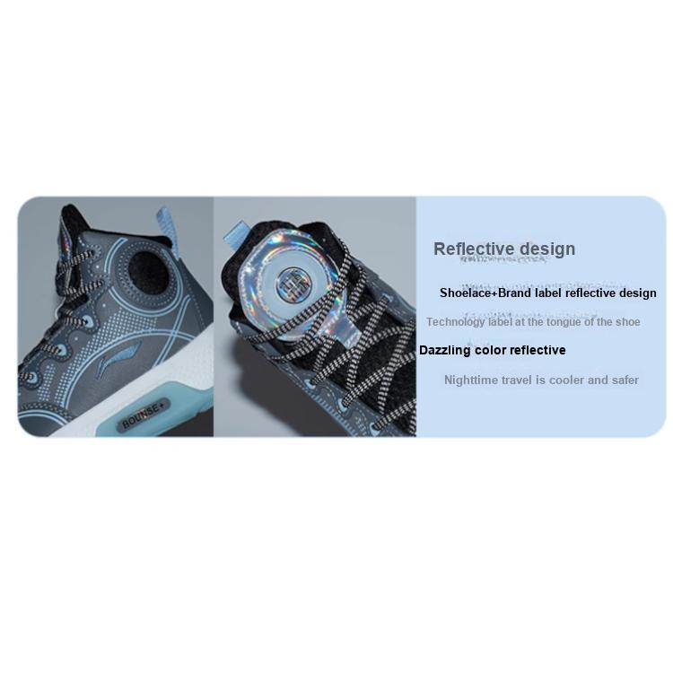 Li Ning Kids Yu Shuai 14 High-Top Basketball Shoes Kids Basketball Shoes Shadow-Gray YKBR072-11