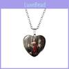 Модное ожерелье в форме сердца для поклонников Дневников вампира. Потрясающая подвеска из сплава и стекла