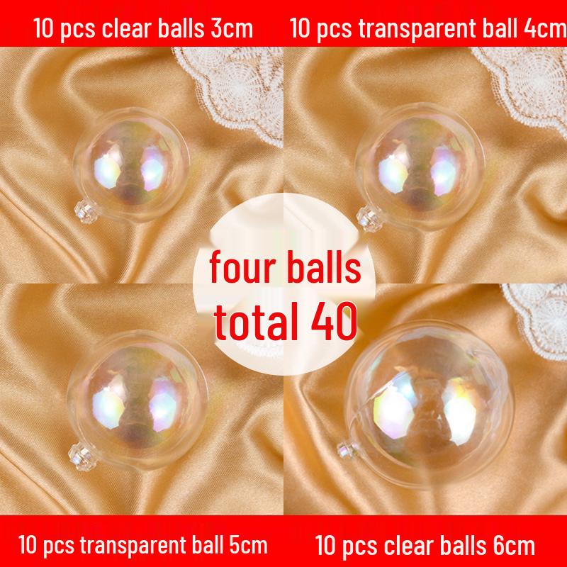 50 радужных шариков-пузырей для украшения торта - Красочные и прозрачные украшения для дня рождения