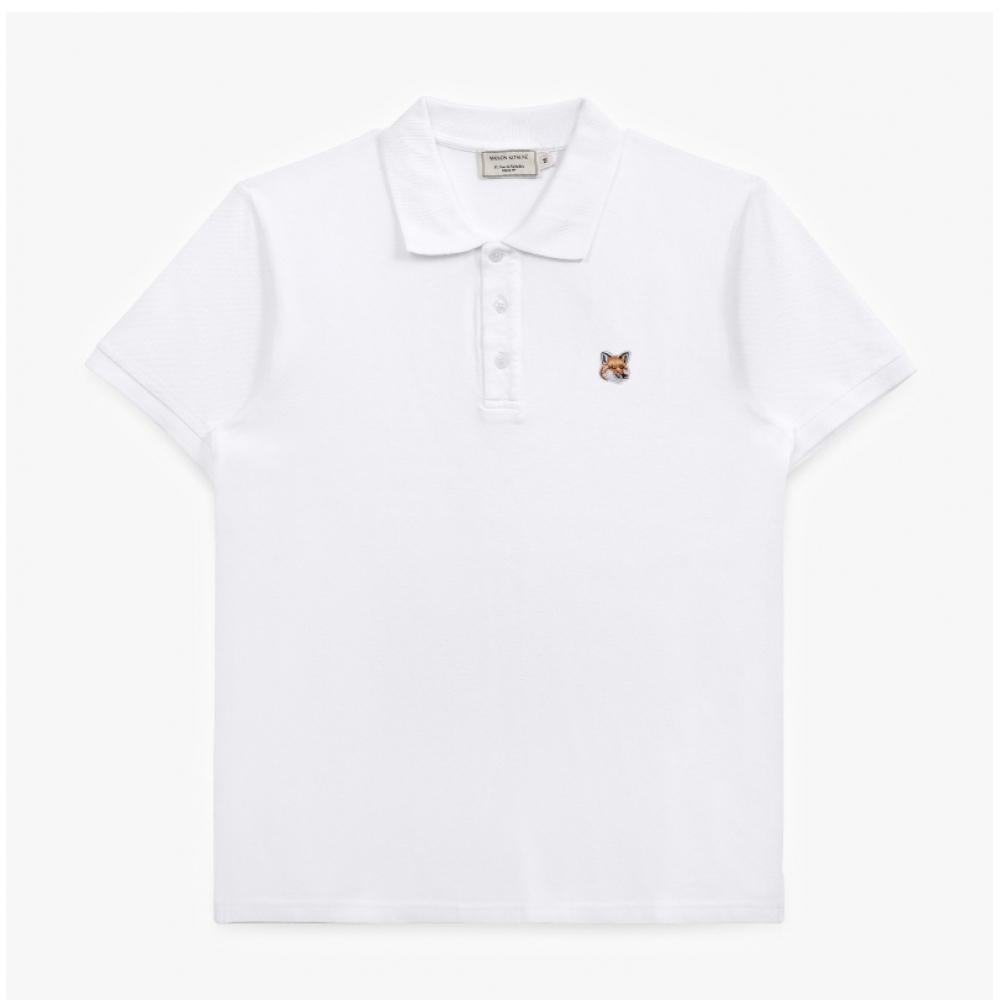 MaiSon KitSune Lm00208kj7002 P100 Fox Head Patch Polo Men S Short Sleeve Tee