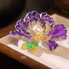 Elegant Peony Flower Pearl Brooches Pins For Women Girls Exquisite  Shirt Dress Backpack Suits Hat Pins Corsage Gifts