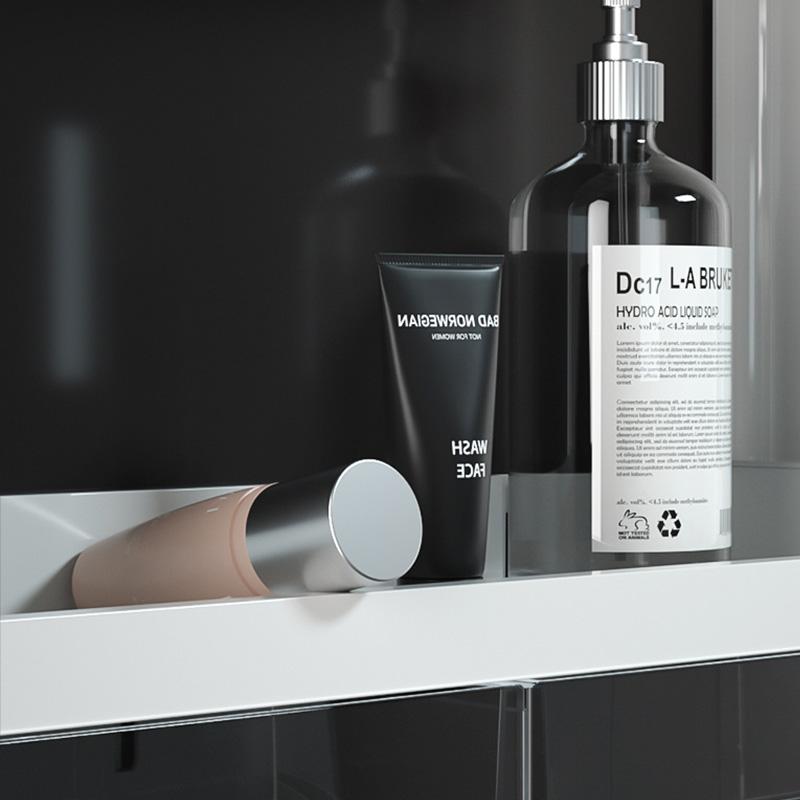 Настенная полка для ванной комнаты, многофункциональная полка для хранения туалетных принадлежностей, кухонная полка для хранения бутылок с приправами, органайзер для косметики