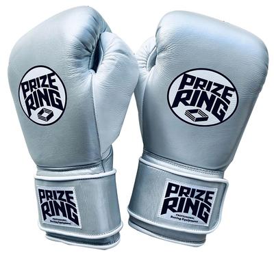 Боксерские перчатки PRIZE RING Silver 8oz «Professional SX»