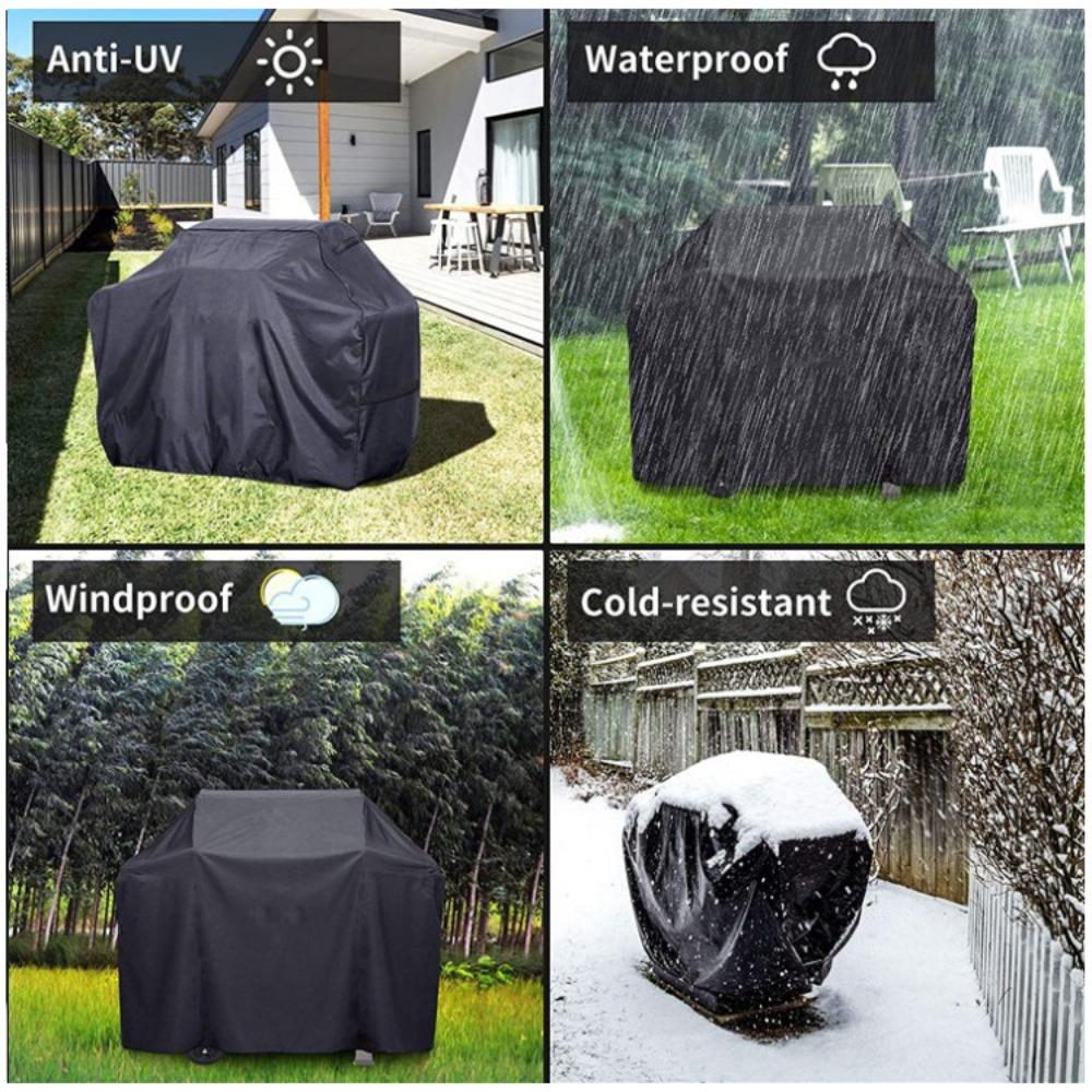 Waterproof BBQ Grill Covers Heavy Duty Barbecue Cover Rain Protective   Electric Barbe Accessories