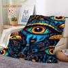3D Evil Eye Turkey Blue Nazar Eye of Horus Мягкие фланелевые одеяла, плед, удобное одеяло для пикника, кровати, дивана, спальни